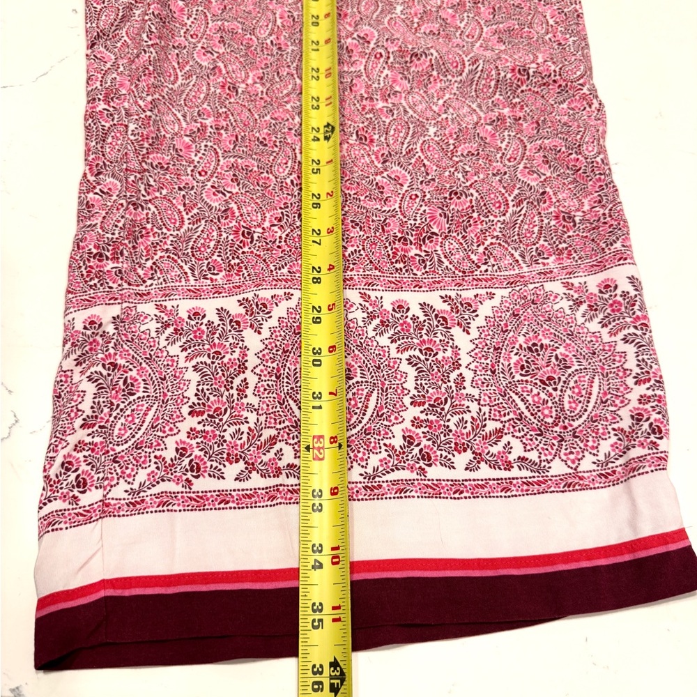J. Jill Pink Paisley Wide Leg Crop Pants with Pockets NWOT - Picture 13 of 13